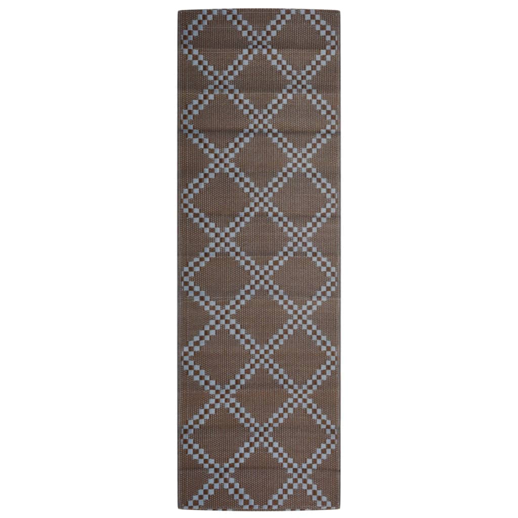 Vidaxl mimo koberec Arakil 80x250 cm polypropen hnědá