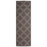 Vidaxl mimo koberec Arakil 80x250 cm polypropen hnědá