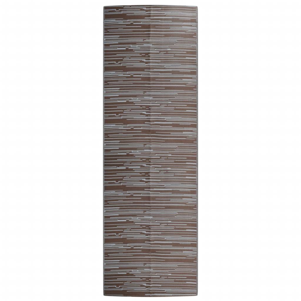 Vidaxl zunanja preproga Arakil 80x250 cm Polipropen rjava