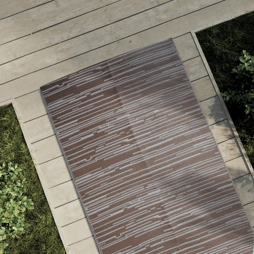 Vidaxl zunanja preproga Arakil 80x250 cm Polipropen rjava