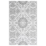 Vidaxl afuera de la alfombra Arakil 140x200 cm pp gris claro
