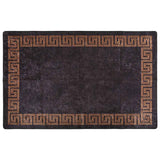 Vidaxl washable non-slip rug 80x150 cm black and gold