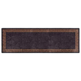 Vidaxl rug washable anti-slip 80x300 cm black and gold colored
