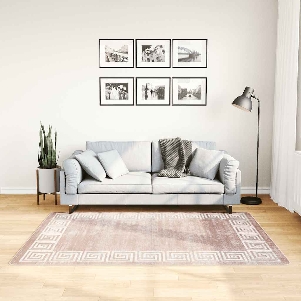 VIDAXL RUG PARBIALUBA ANTI-SLIP 120X180 cm Beige