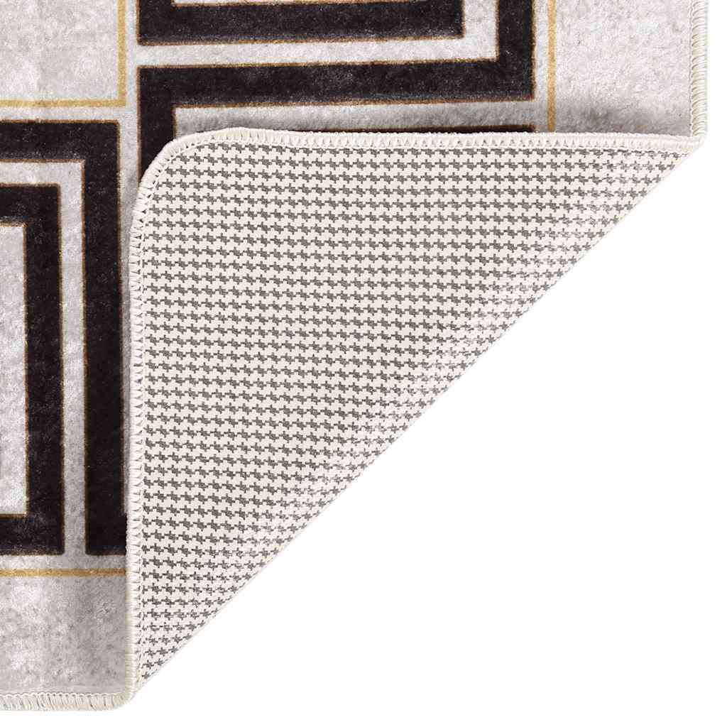 Vidaxl koberec omývatelný anti-skluz 120x180 cm Light Beige