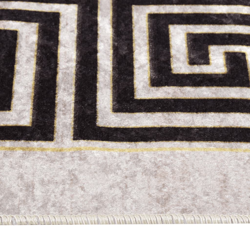 Tappeto vidaxl lavabile antiscivolo 160x230 cm beige leggero