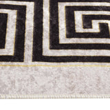 Tappeto vidaxl lavabile antiscivolo 160x230 cm beige leggero