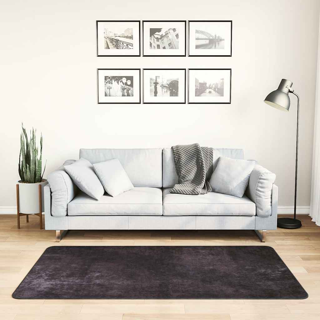 Vidaxl rug washable anti-slip 80x150 cm anthracite-colored