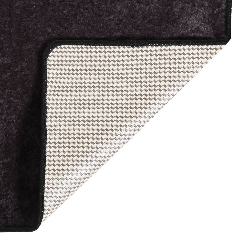 Vidaxl RUG LAVABLE ANTI-SLIP 120x180 cm de color antracita