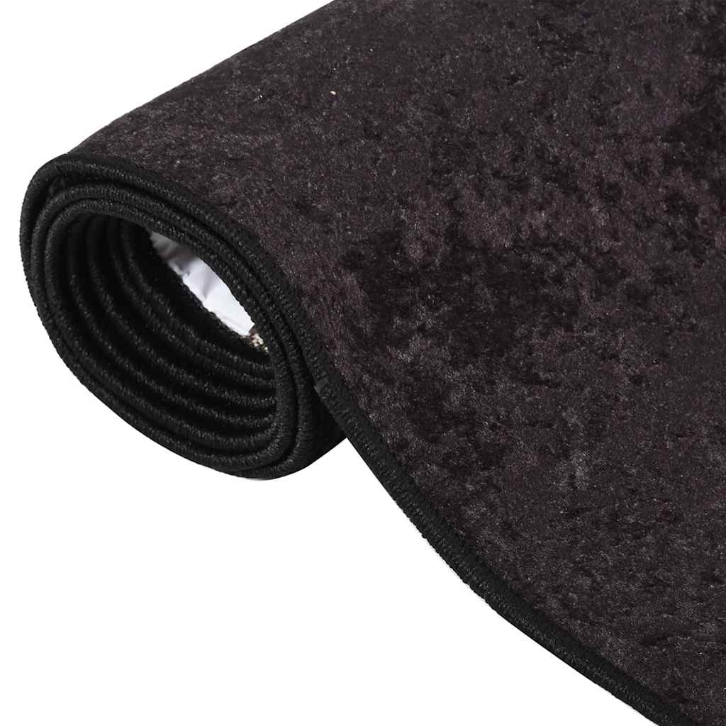 Vidaxl rug washable anti-slip 160x230 cm anthracite-colored