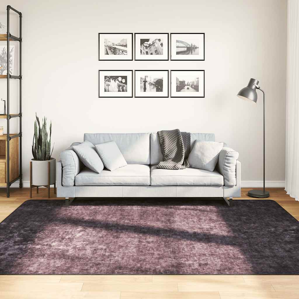 Vidaxl rug washable anti-slip 160x230 cm anthracite-colored