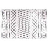 Vidaxl washable non-slip rug 80x150 cm black and white