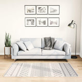 Vidaxl washable non-slip rug 80x150 cm black and white