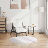 Vidaxl rug washable anti-slip Ø120 cm black and white