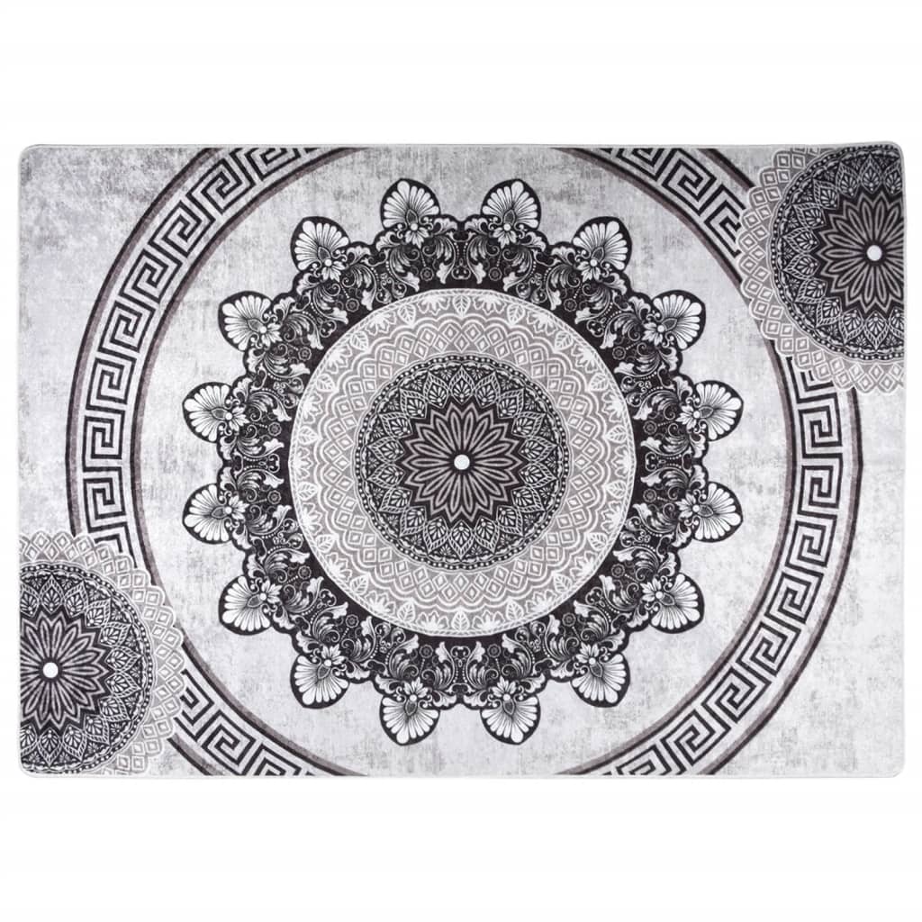 Vidaxl Rug Washable Anti-Slip 120x180 cm Multi-Colored
