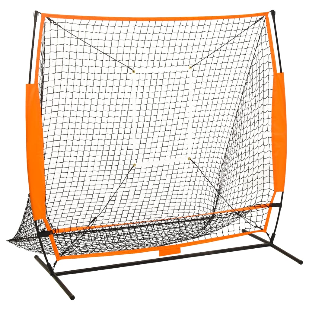 Vidaxl Baseball Training Network 174x76x158.5 cm Black