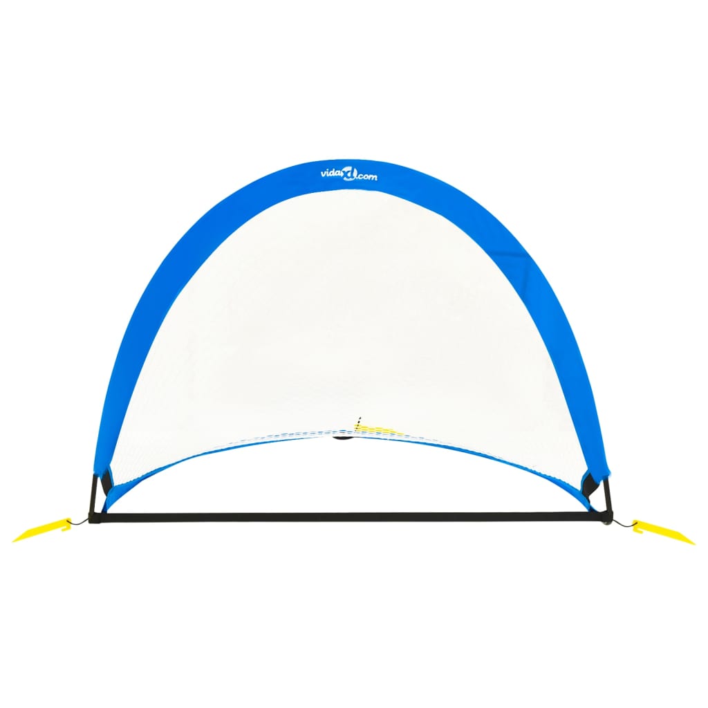 Vidaxl 2 ST Gols de futebol infantil com bolsa de armazenamento 119x82x84.5 cm