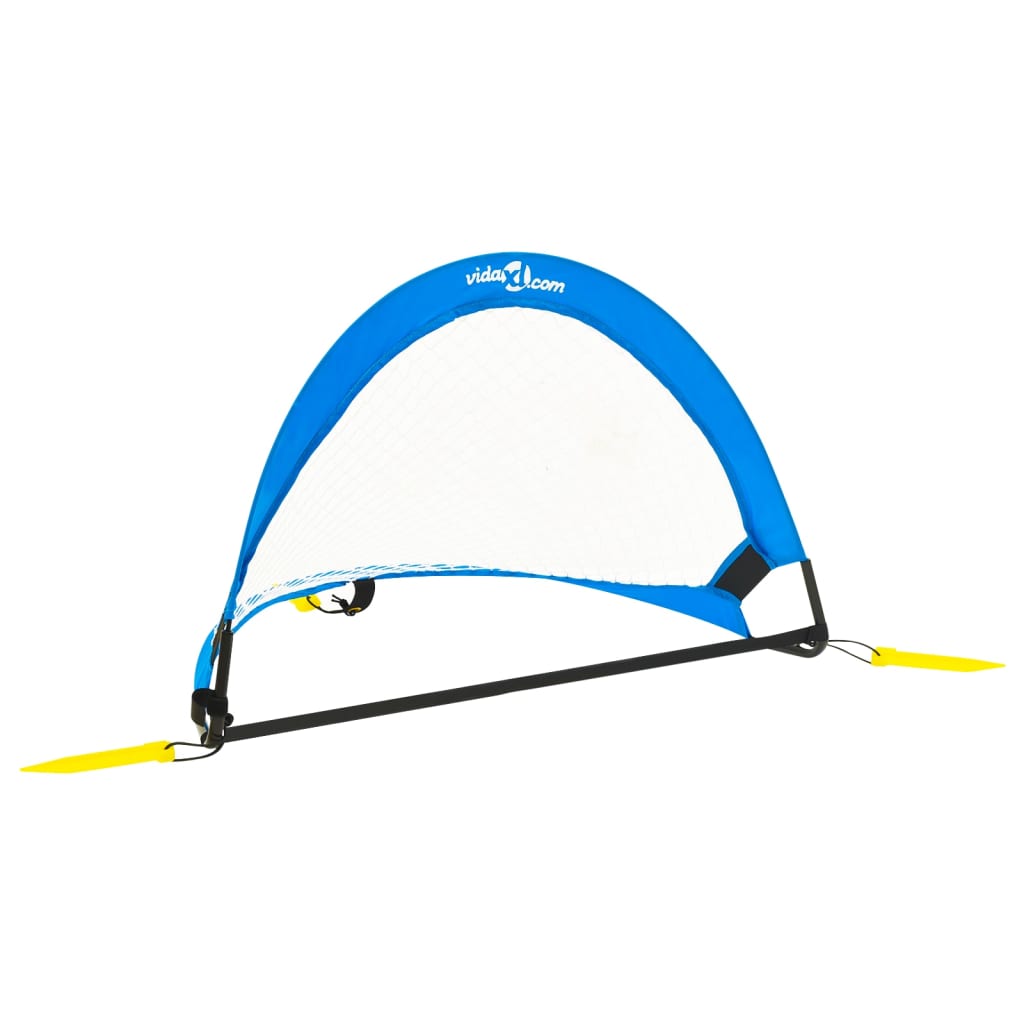 Vidaxl 2 ST Gols de futebol infantil com bolsa de armazenamento 75,5x46x48 cm