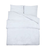 Vidaxl DUVET superposición de set ligero de 240x220 cm de microfibra blanca