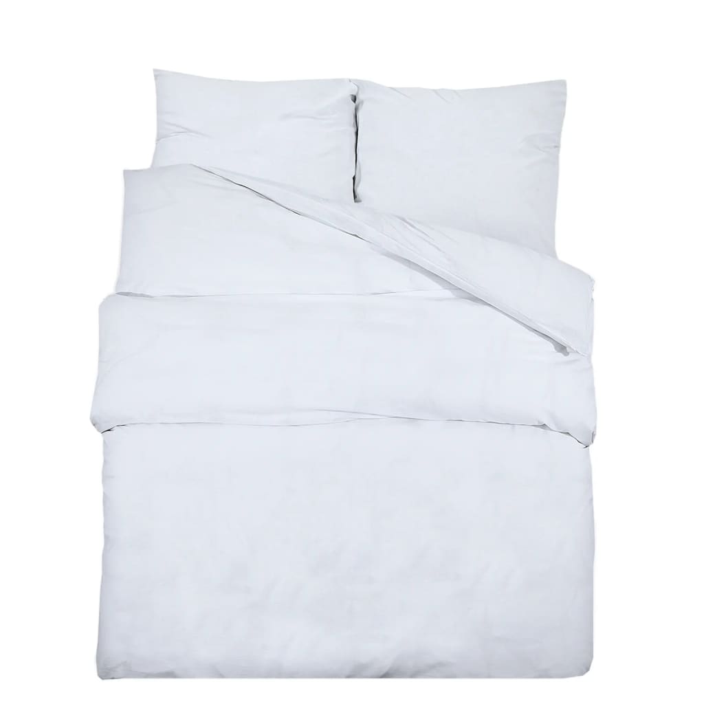 VIDAXL Duvet Attraversamento Imposta leggera 220x240 cm Microfibra bianca