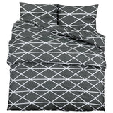 Vidaxl Duvet Zestaw Overray 140x200 cm bawełniany szary