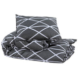 Vidaxl Duvet Zestaw Overray 140x200 cm bawełniany szary