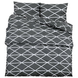 Vidaxl Crossing set 200x200 cm bombažna siva