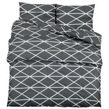 VidaXL duvet crossing set 240x220 cm cotton gray