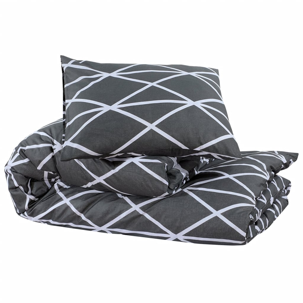 VidaXL duvet crossing set 240x220 cm cotton gray