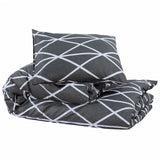 VidaXL duvet crossing set 240x220 cm cotton gray