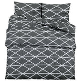 VidaXL duvet crossing set 200x200 cm cotton gray