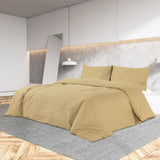 Sada překrytí Vidaxl Duvet Set 140x200 cm bavlna taupe