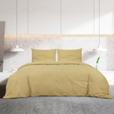 Set di incrocio piumino Vidaxl 135x200 cm Cotton Taupe