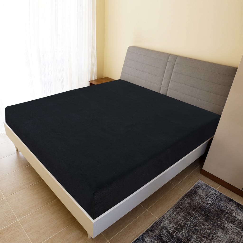Vidaxl dopasowany bawełniany bawełniany bawełniany bawełniany arkusz 90x200 cm