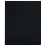 Hojas ajustadas Vidaxl 2 ST Jersey 100x200 cm Algodón Negro