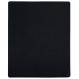 Vidaxl Fichet Folt Jersey 160x200 cm Coton noir