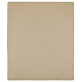 Vidaxl Fitted Sheet Jersey 180x200 cm Coton Taupe