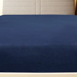 Vidaxl hoeslakens 2 st jersey 90x200 cm katoen marineblauw