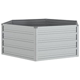 Vidaxl Planter huet 129x45 cm galvaniséiert Stol Sëlwerfaarf