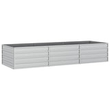 VidaXL Planter raised 240x80x45 cm galvanized steel silver