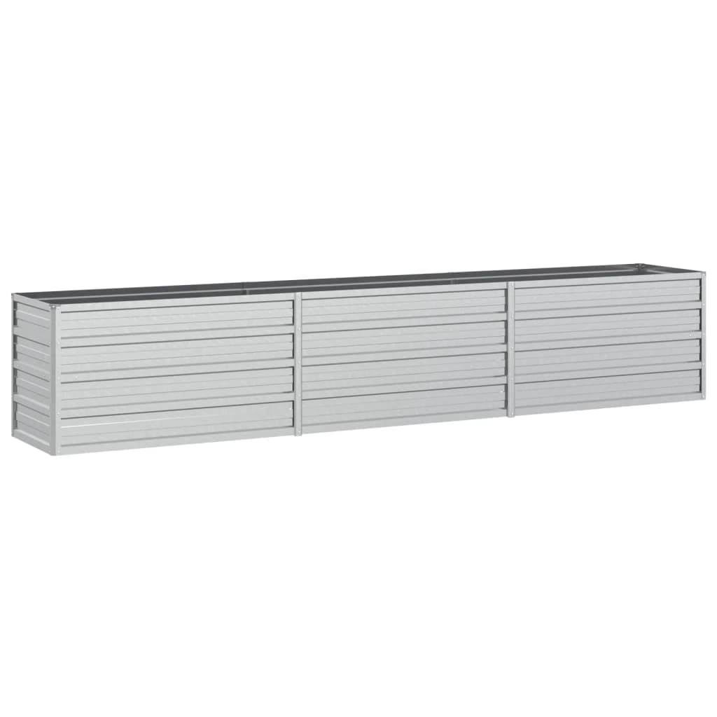 VIDAXL PEALTER Dvignil 240x40x45 cm pocinkano jekleno srebro