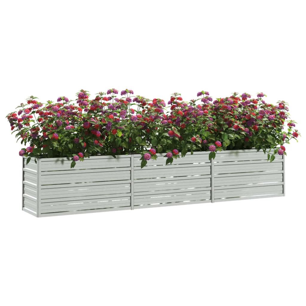 VIDAXL PEALTER Dvignil 240x40x45 cm pocinkano jekleno srebro