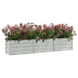 VIDAXL PEALTER Dvignil 240x40x45 cm pocinkano jekleno srebro