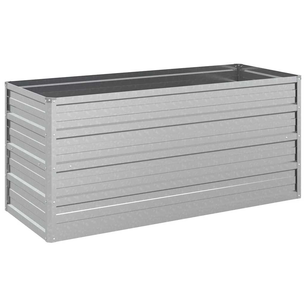 Vidaxl Planter huet 100x40x45 cm galvaniséiert Stol Sëlwer