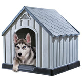 Vidaxl Dog Loft 92x87x91 cm de plástico gris