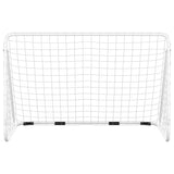 Vidaxl Football Gol con netto 180x90x120 cm in acciaio bianco