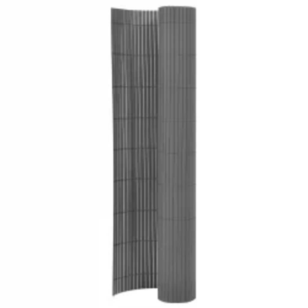 Vidaxl Garden Cercado de doble lado de 90x400 cm de gris