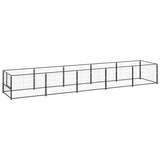 VidaXL Dog Kennel 5 m² Steel Black