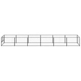 VidaXL Dog Kennel 6 m² Steel Black