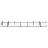 VidaXL Dog Kennel 7 m² Steel Black